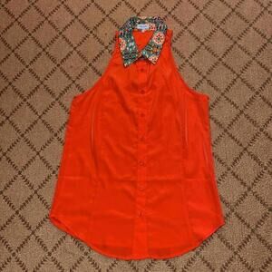 Marabelle sleeveless button down NWOT S